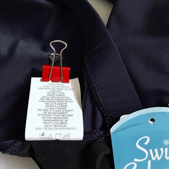 Swim Solutions NWT Navy Blue Swim Bottom Women 14 - Picture 7 of 8